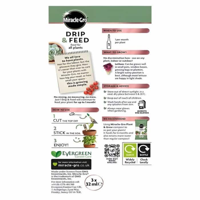 miracle gro drip & feed backside