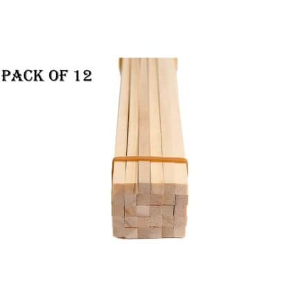 pack of 12 wooden