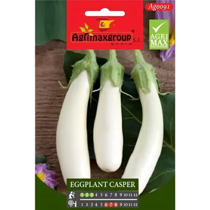 Agrimax Long White Eggplant Premium Quality Seeds