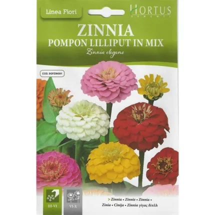 Zinnia Pompon Lilliput in Mix